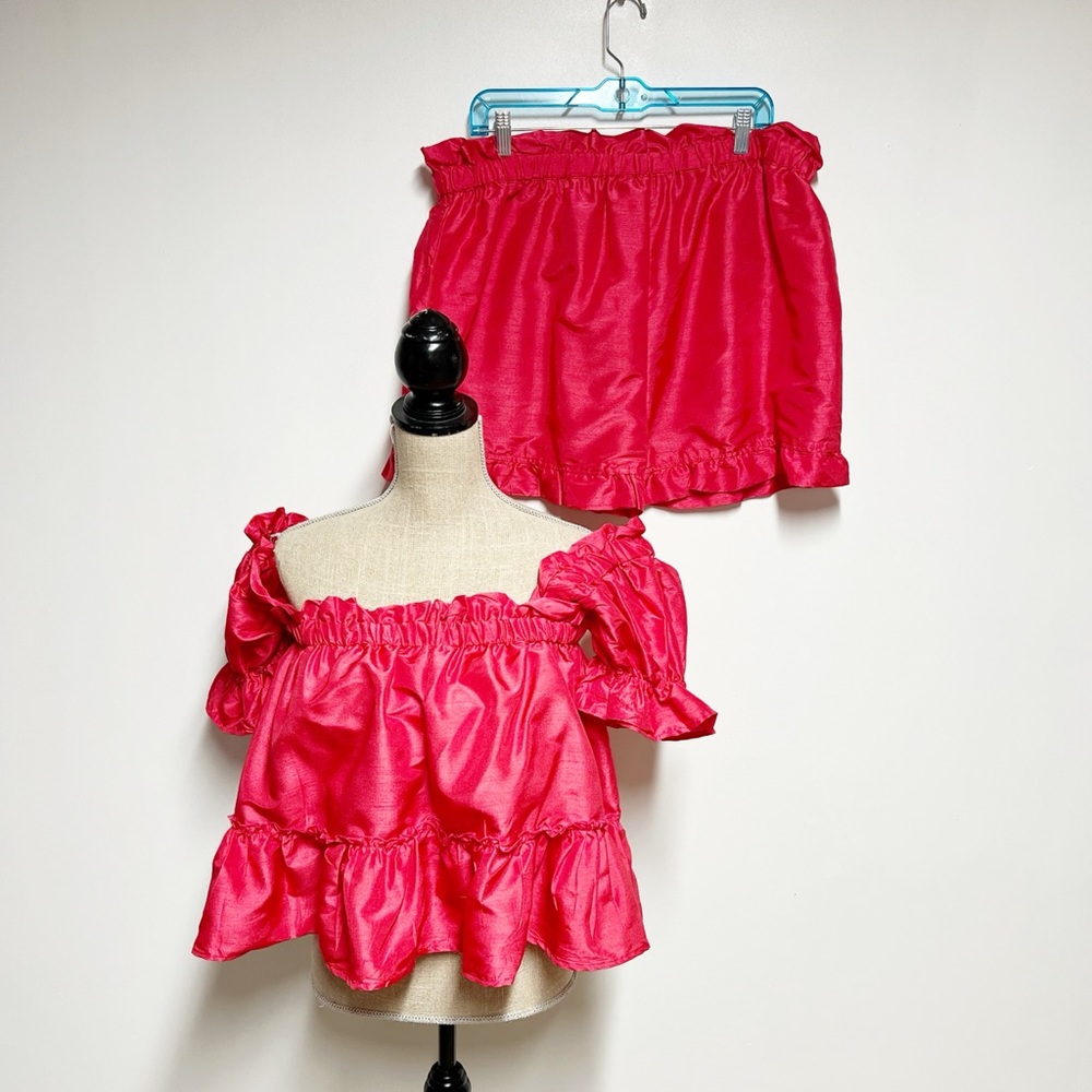 Rare NWT Elizabeth Wilson Pink Polly Set Sz 2X 16-18